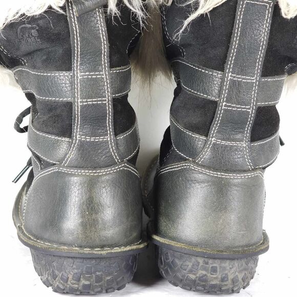 Sorel Women's Kaya US8 Black Leather Waterproof Insulated Faux Fur Winter Boot - Picture 14 of 16